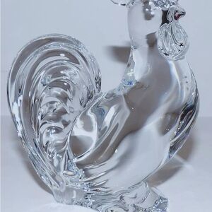 BACCARAT signed Clear Crystal Rooster 2017 Chinese Zodiac Year Rooster “Model 1”